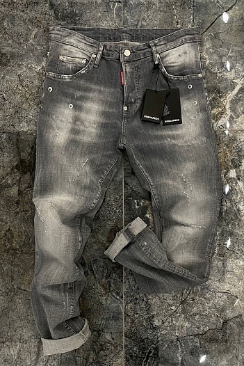 Мужские серые джинсы Dsquared2   