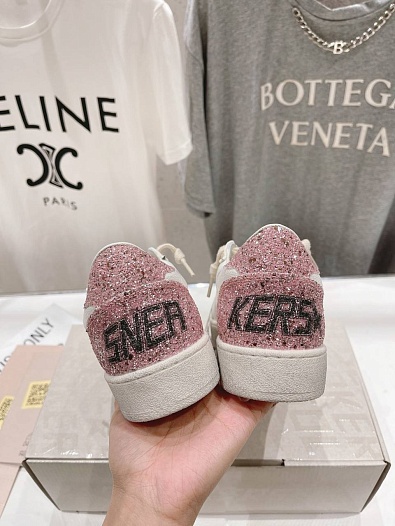 Женские кожаные кроссовки Golden Goose Ball Star premium   