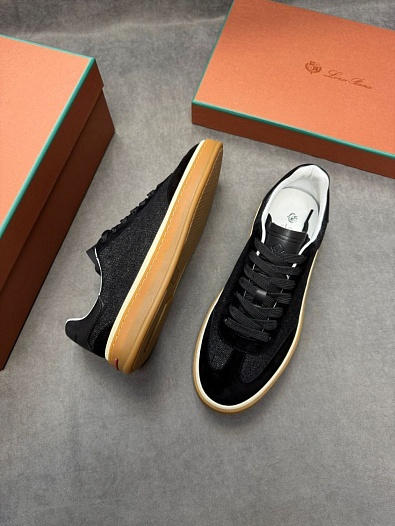 Мужские кроссовки Loro Piana Tennis Walk - Black   