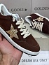 Женские замшевые кроссовки Golden Goose Ball Star premium