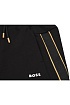 Мужские чёрные шорты Hugo Boss taped logo