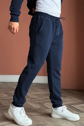 Спортивные штаны Louis Vuitton monogram all-over - Navy   