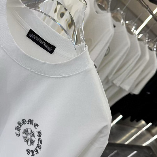 Белая оверсайз футболка Chrome Hearts Premium