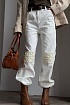 Женские джинсы белого цвета Loewe Slouchy