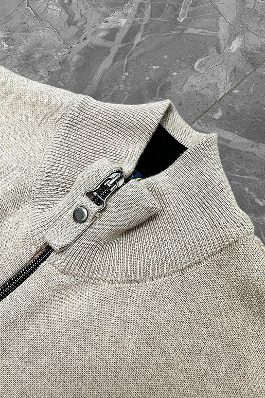 Мужская бежевая кофта Polo Ralph Lauren pony-embroidered