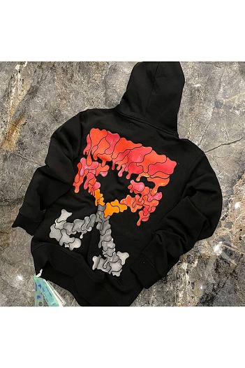 Мужская чёрная кофта Off-White Red Marker   
