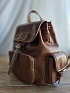 Кожаный рюкзак MIU MIU 30x25 см - Brown