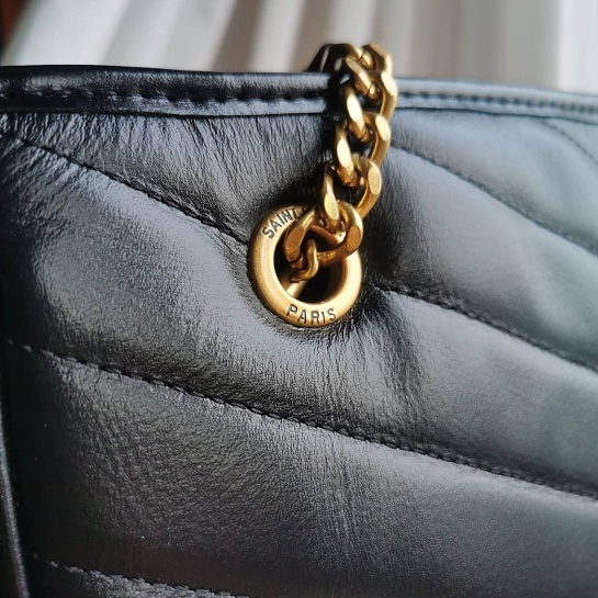 Женская сумка-тоут Yves Saint Laurent 36x29 см - Gold