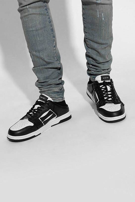 Кожаные кроссовки Amiri Skel Top Low