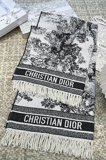 Шарф Dior Toile de Jouy Sauvage premium 140x140 см   