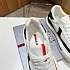 Комбинированные кроссовки Prada logo-stripe - Black / White