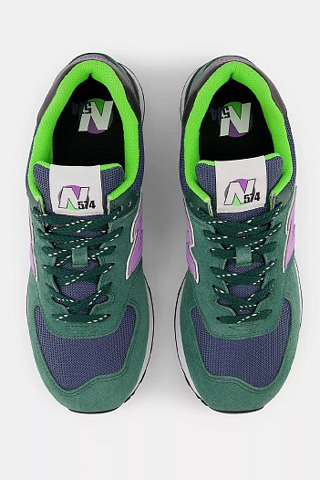 Кроссовки New Balance 574 "Green Purple" original   