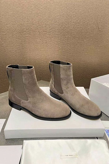 Женские замшевые сапоги The Row   