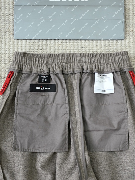 Мужские бежевые брюки Kiton premium