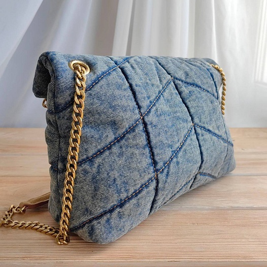 Сумка Yves Saint Laurent Puff 35x24 см - Blue   