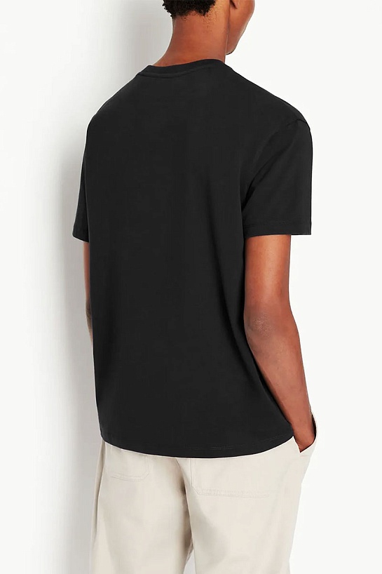 Футболка чёрного цвета Armani Exchange black logo