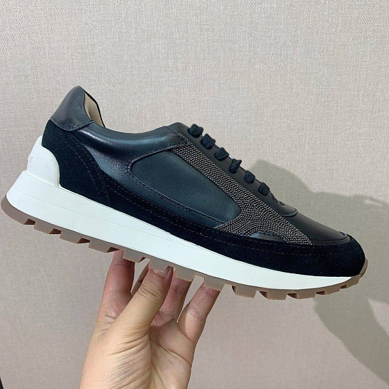 Женские кожаные кроссовки Brunello Cucinelli premium