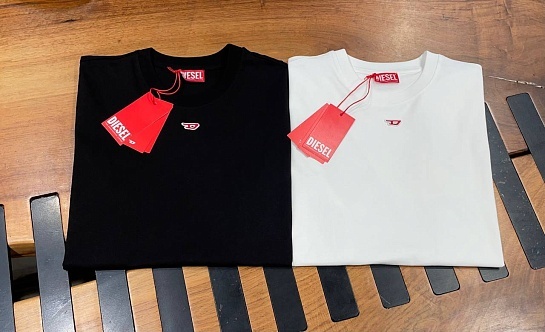 Мужская чёрная футболка Diesel T-Diegor-D