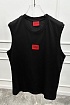 Чёрная майка Hugo Boss Dankto classic badge