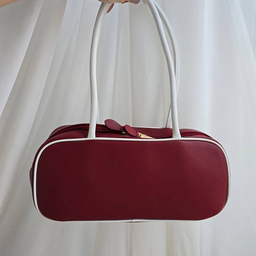 Кожаная сумка тоут MIU MIU Beau 29x14 см - Red   