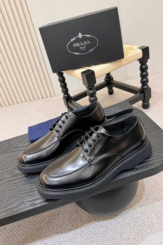 Лакированные ботинки Prada premium - Black