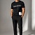 Мужская футболка Valentino high-shine logo - Black