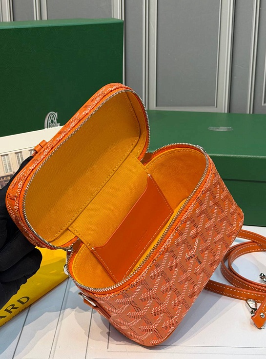 Кожаная сумка Goyard Muse Mini Vanity ​premium 16,5x10,5x8 см