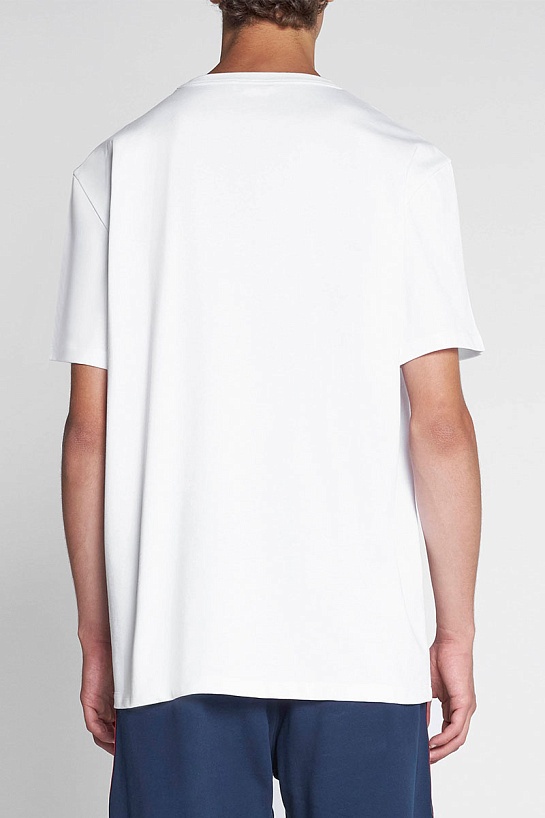 Белая футболка Alexander McQueen reversed logo