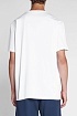 Белая футболка Alexander McQueen reversed logo