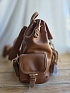 Кожаный рюкзак MIU MIU 30x25 см - Brown