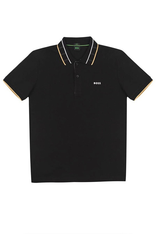 Мужское чёрное поло Hugo Boss Athleisure Paul