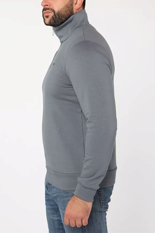 Мужской джемпер Armani Exchange zip-neck - Grey