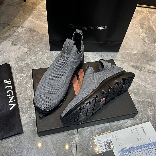 Мужские текстильные кроссовки Ermenegildo Zegna