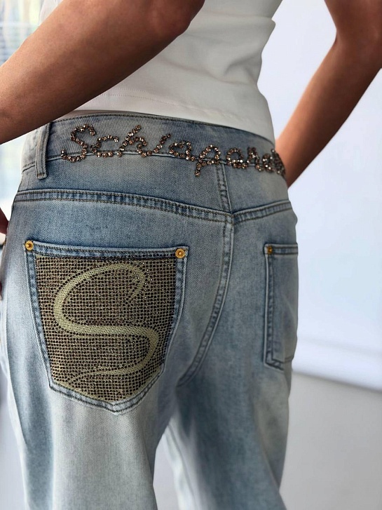 Женские синие джинсы Schiaparelli premium