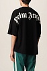 Чёрная оверсайз футболка Palm Angels