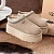 Женские замшевые ботинки UGG Tazz Platform - Beige