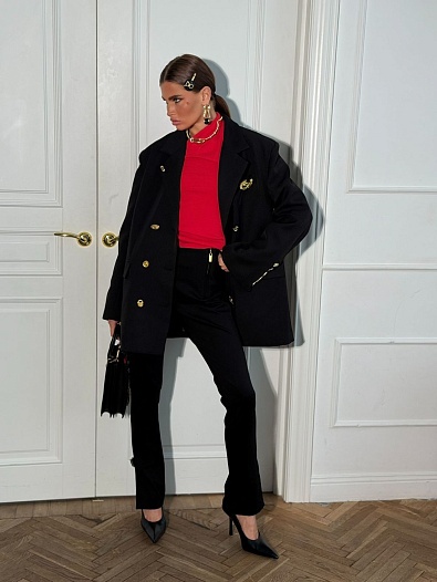 Женский чёрный пиджак Schiaparelli   