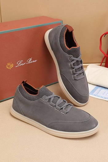 Мужские кроссовки Loro Piana Soho Walk - Grey   