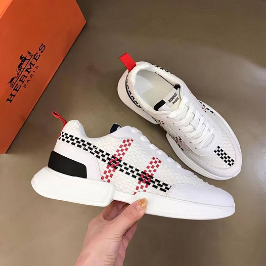 Мужские кроссовки Hermes Drift - White   