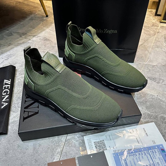 Мужские текстильные кроссовки Ermenegildo Zegna