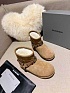 Женские ботинки с мехом Balenciaga Alaska premium - Beige