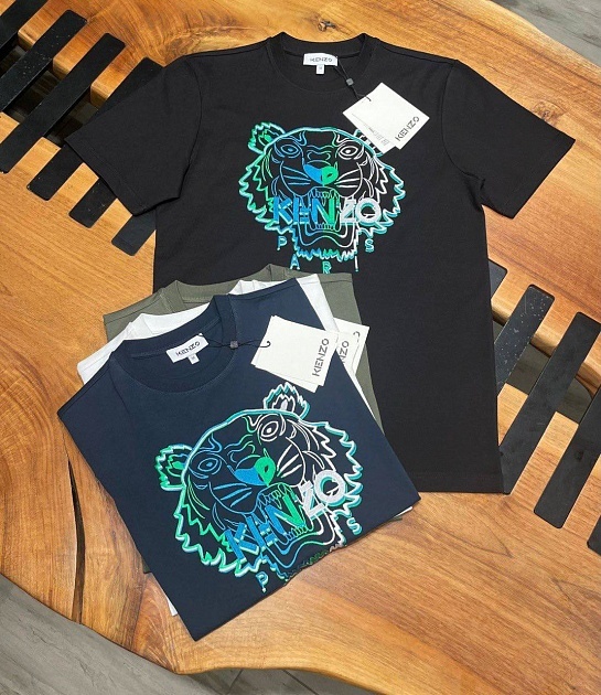 Мужская футболка Kenzo "Tiger" - White