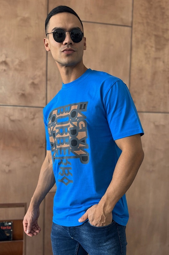 Синяя футболка Burberry London England