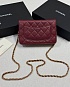 Кожаная сумка Chanel Wallet on Chain premium 19x12x4 см