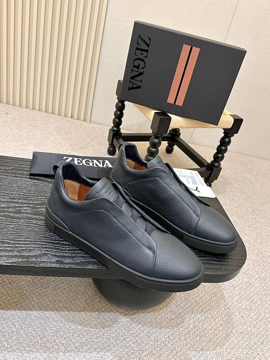 Мужские кроссовки Ermenegildo Zegna Triple Stitch - Navy