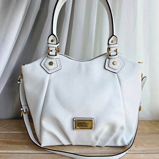 Женская сумка Marc Jacobs The Fran 43x28 см - White