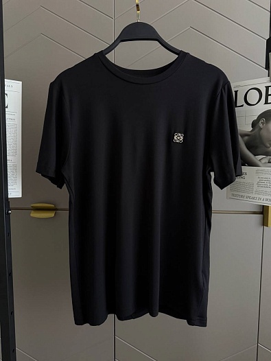 Чёрная женская футболка Loewe premium   