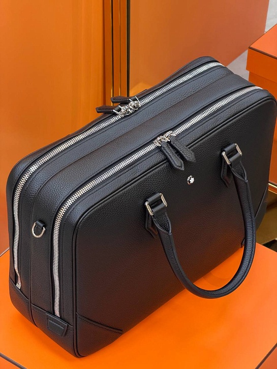 Кожаная сумка Montblanc Meisterstuck premium 38x27x13 см