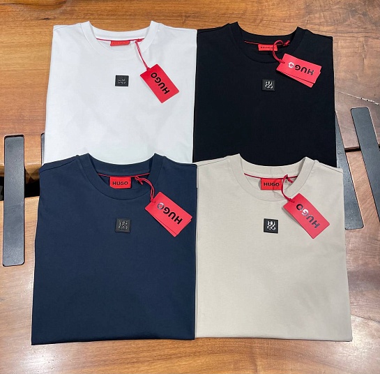 Мужская чёрная футболка Hugo Boss Dalile