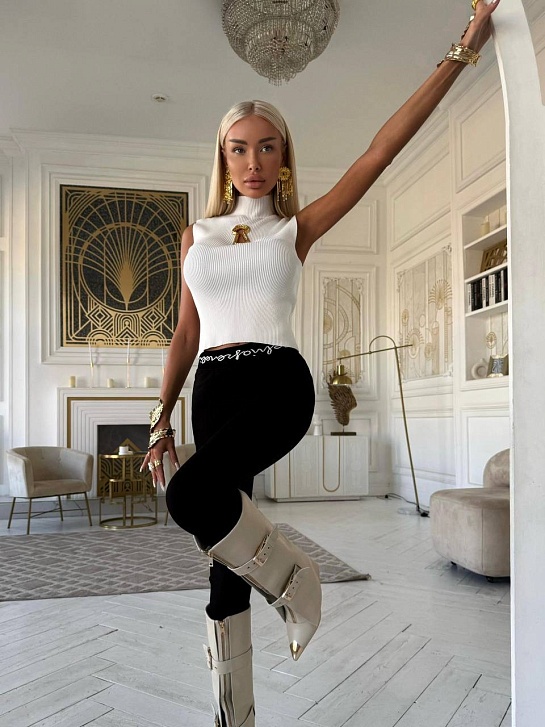 Женский белый топ Schiaparelli